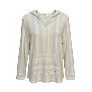 Roxy Multicolor Striped V-Neck Baja Hoodie Girls (18/20)